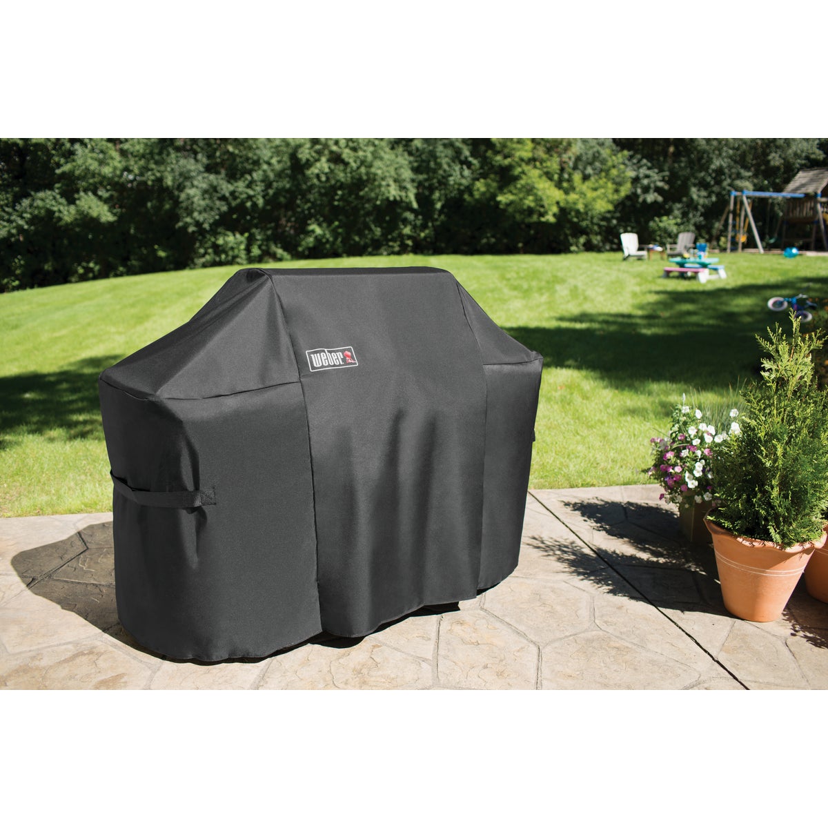 Weber Summit 400S Premium 67 In. Black Polyester Grill Cover