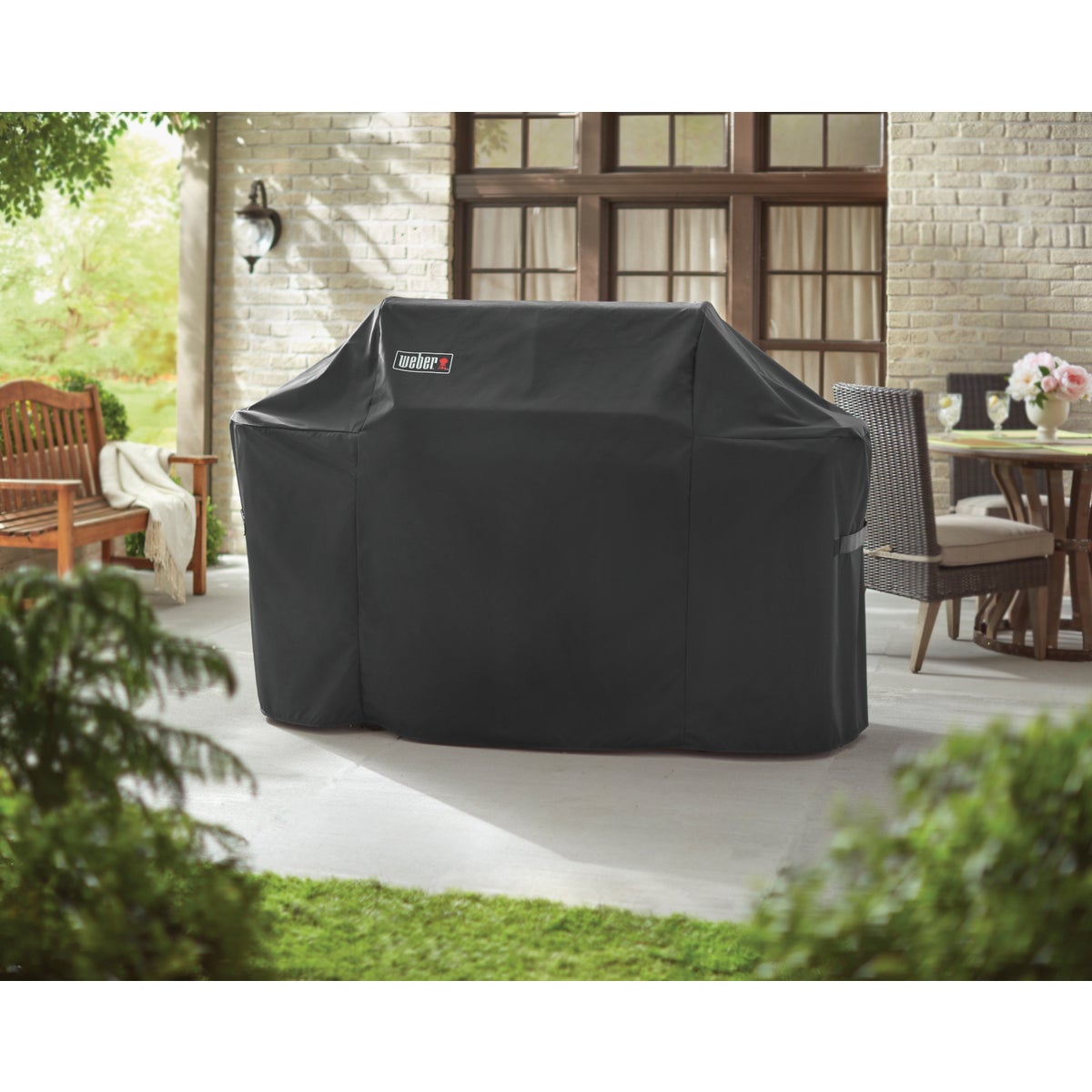 Weber Summit 600S Premium 75 In. Black Polyester Grill Cover