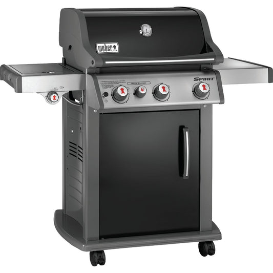 Weber Spirit E-330 3-Burner Black 39,500-BTU LP Gas Grill with 12,000-BTU Side -Burner