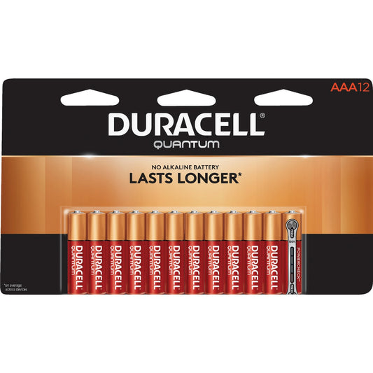 Duracell Quantum AAA Alkaline Battery (12-Pack)