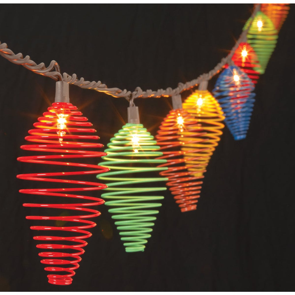Everlasting Glow 8.5 Ft. 10-Light Multi-Color Teardrop Wire String Lights