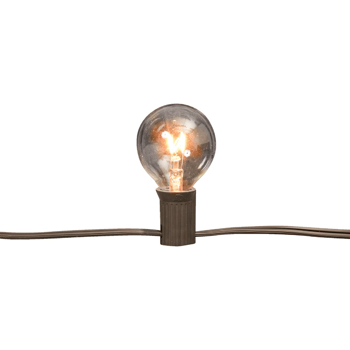 Gerson 5W Clear Candelabra Base G40 Incandescent Patio Set Light Bulb (2-Pack)