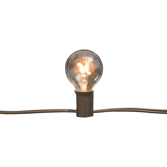 Gerson 5W Clear Candelabra Base G40 Incandescent Patio Set Light Bulb (2-Pack)