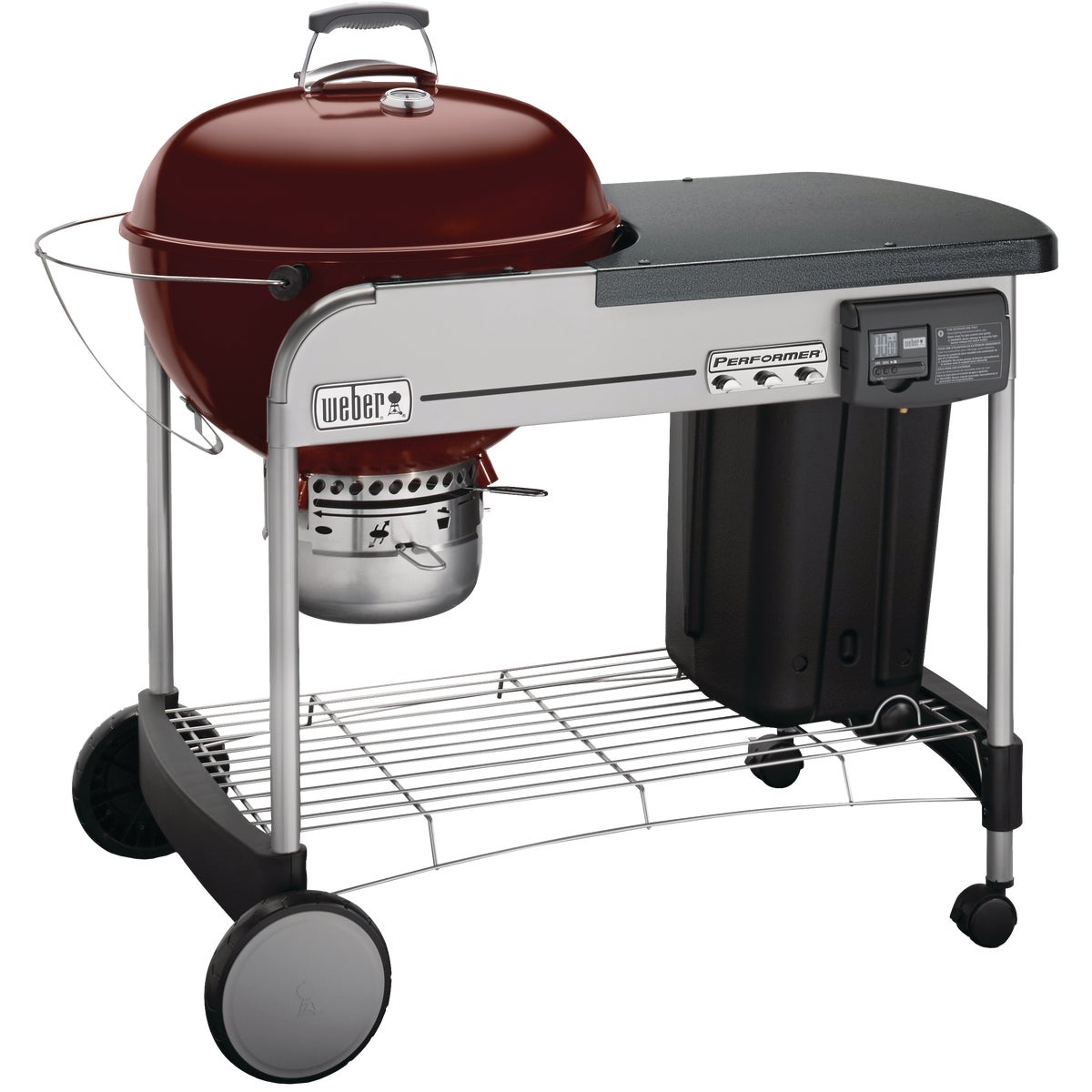 Weber Performer Deluxe 22 In. Crimson Charcoal Grill