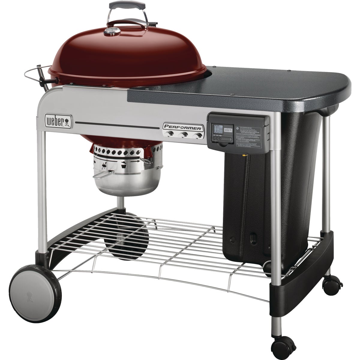 Weber Performer Deluxe 22 In. Crimson Charcoal Grill