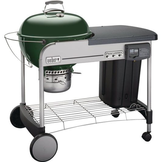 Weber Performer Deluxe 22 In. Green Charcoal Grill