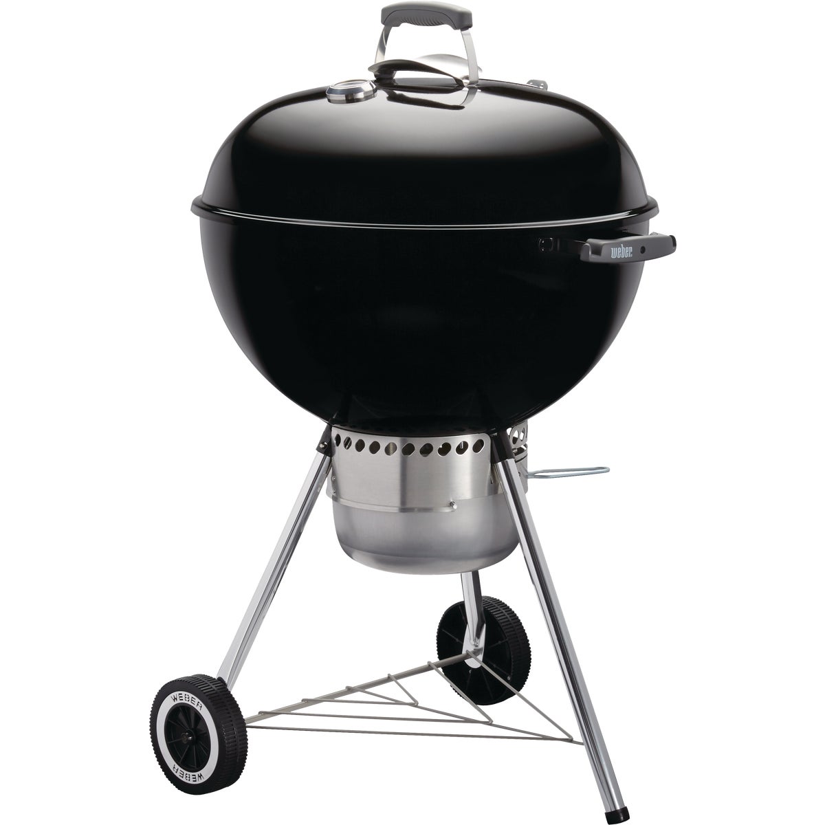 Weber Original Kettle 22 In. Dia. Black Premium Charcoal Grill