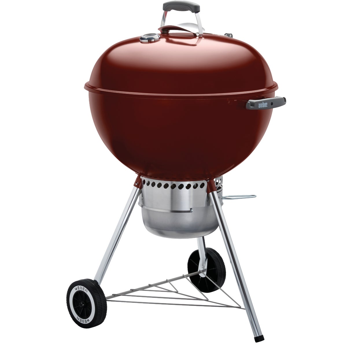 Weber Original Kettle 22 In. Dia. Crimson Premium Charcoal Grill