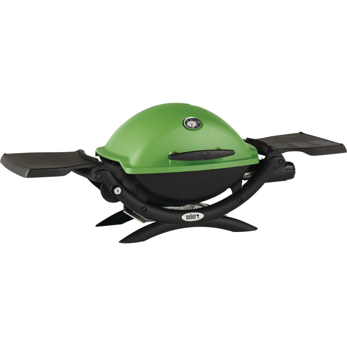 Weber Q 1200 1-Burner Green 8,500-BTU LP Gas Grill