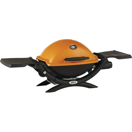 Weber Q 1200 1-Burner Orange 8,500-BTU LP Gas Grill