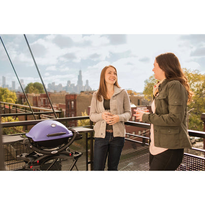 Weber Q 1200 1-Burner Purple 8,500-BTU LP Gas Grill