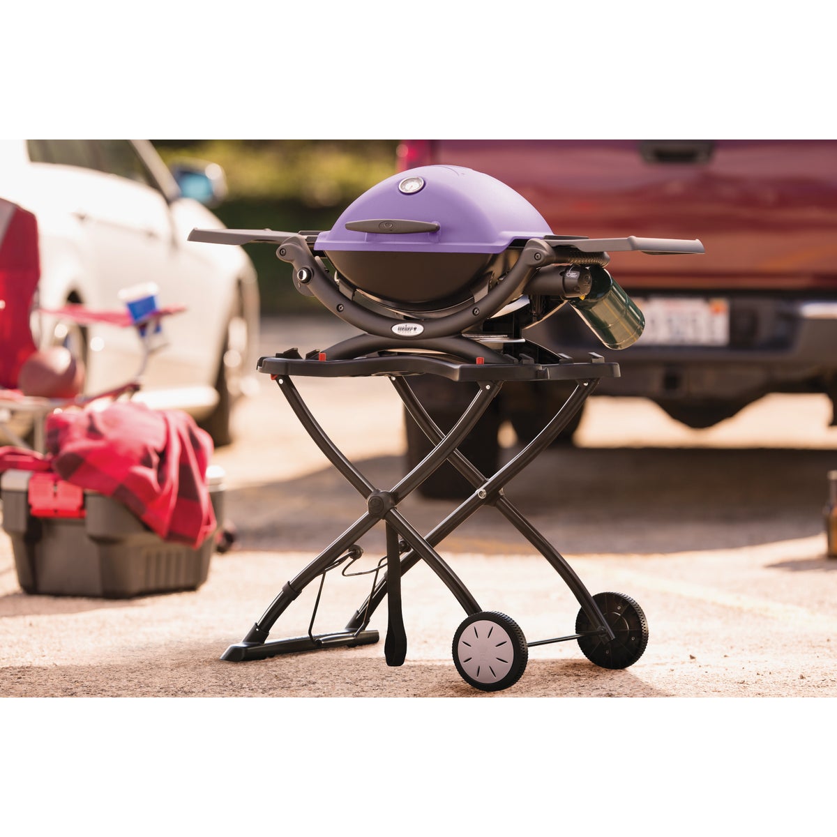 Weber Q 1200 1-Burner Purple 8,500-BTU LP Gas Grill