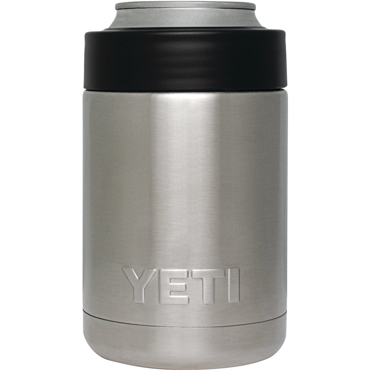 Yeti Rambler Colster 12 Oz. Silver Stainless Steel Insulated Drink Holder