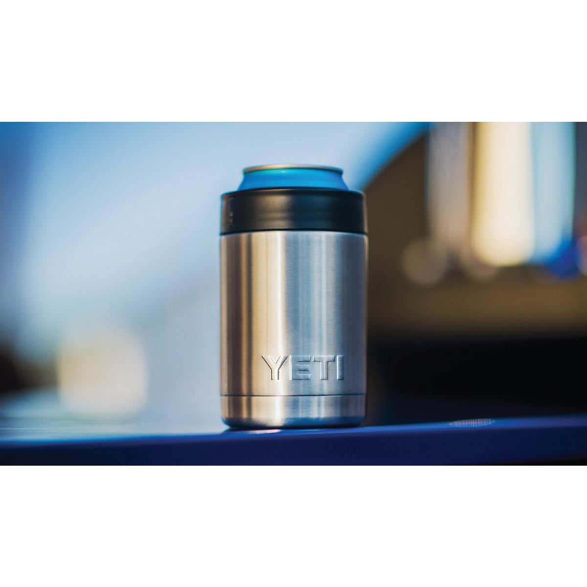 Yeti Rambler Colster 12 Oz. Silver Stainless Steel Insulated Drink Holder