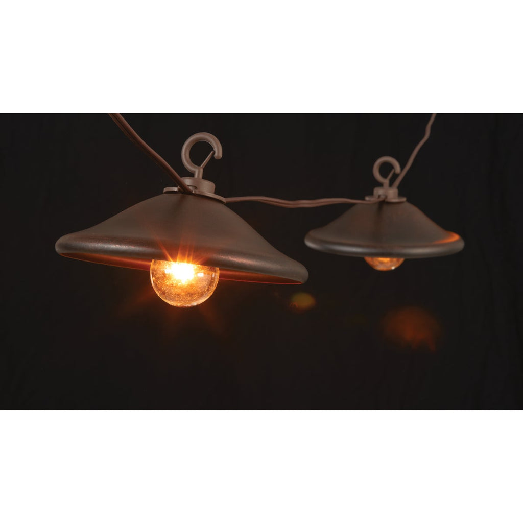 Gerson 10 Ft. 10-Light Clear Bronze Cover String Lights
