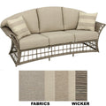 La Havana 3-Person 79 In. W. x 32 In. H. x 31.5 In. D. Wicker Sofa