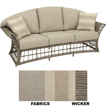 La Havana 3-Person 79 In. W. x 32 In. H. x 31.5 In. D. Wicker Sofa