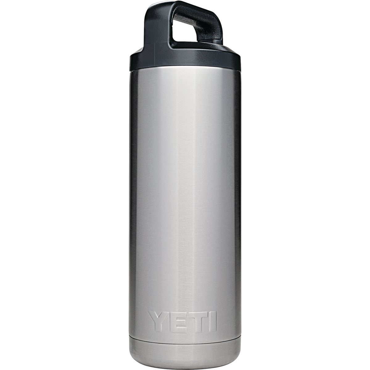 Yeti Rambler 18 Oz. Silver Stainless Steel Insulated Vacuum Bottle