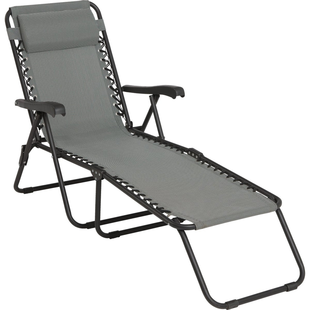 Outdoor Expressions Seville Gray Chaise Lounge
