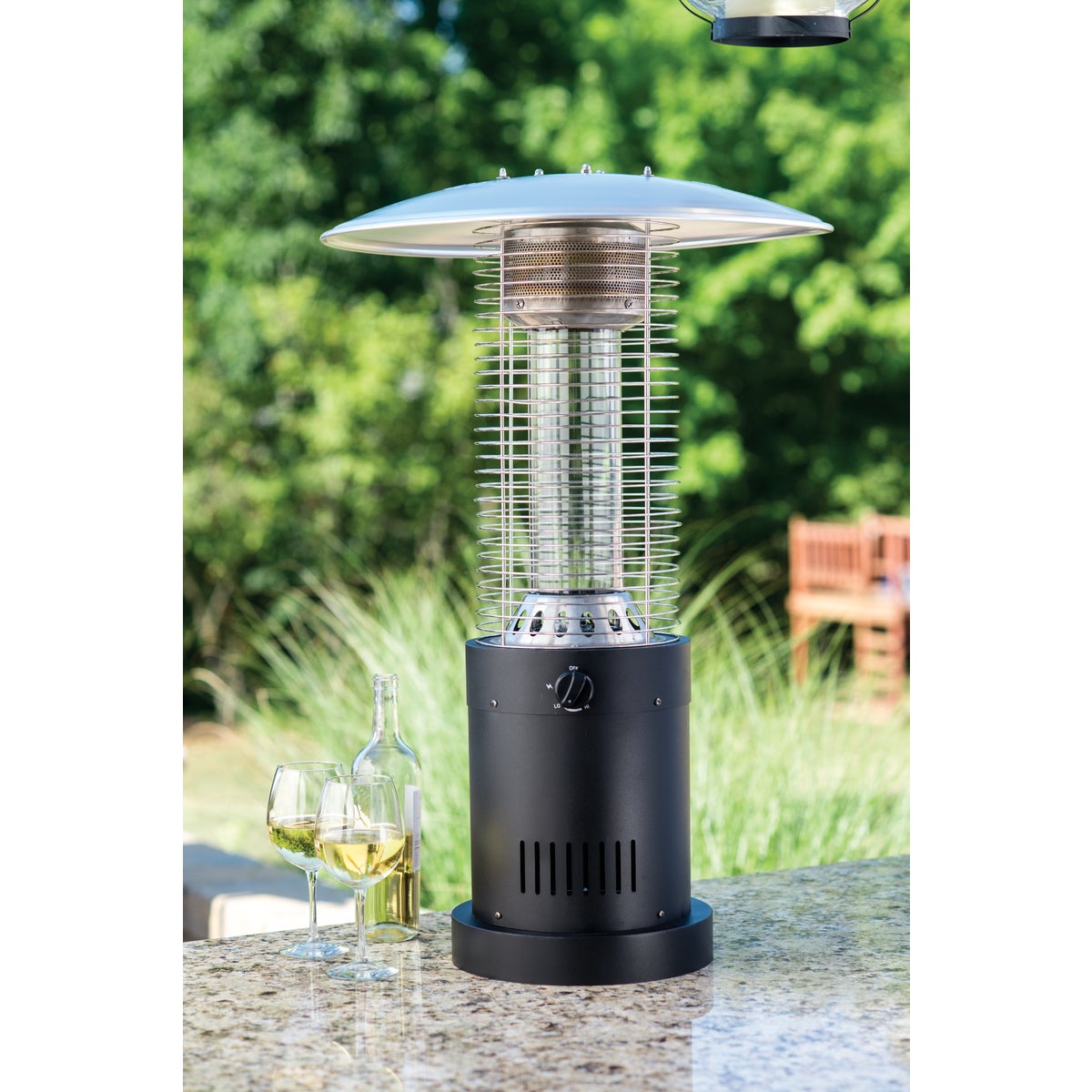 Bond 10,000-BTU Bronze Steel Rapid Induction Tabletop Gas Patio Heater