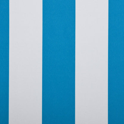 Outdoor Expressions 7.5 Ft. Tilt/Crank Blue Striped Patio Umbrella