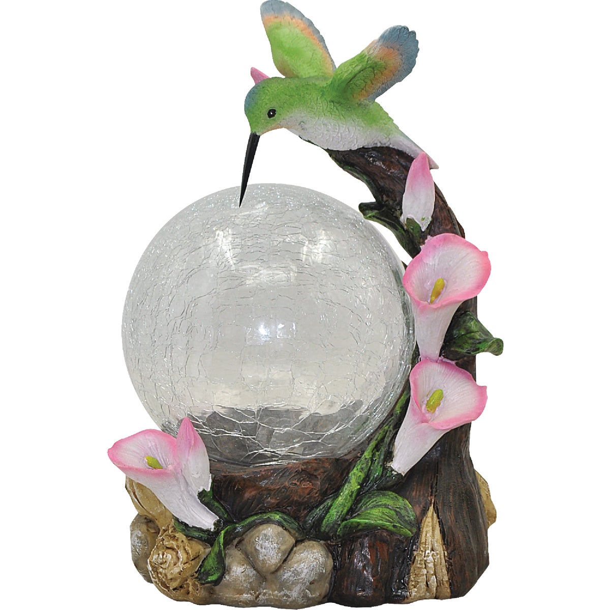 Moonrays Solar Hummingbird Globe Lawn Ornament