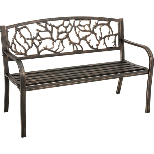 Outdoor Expressions Steel Branch Bench