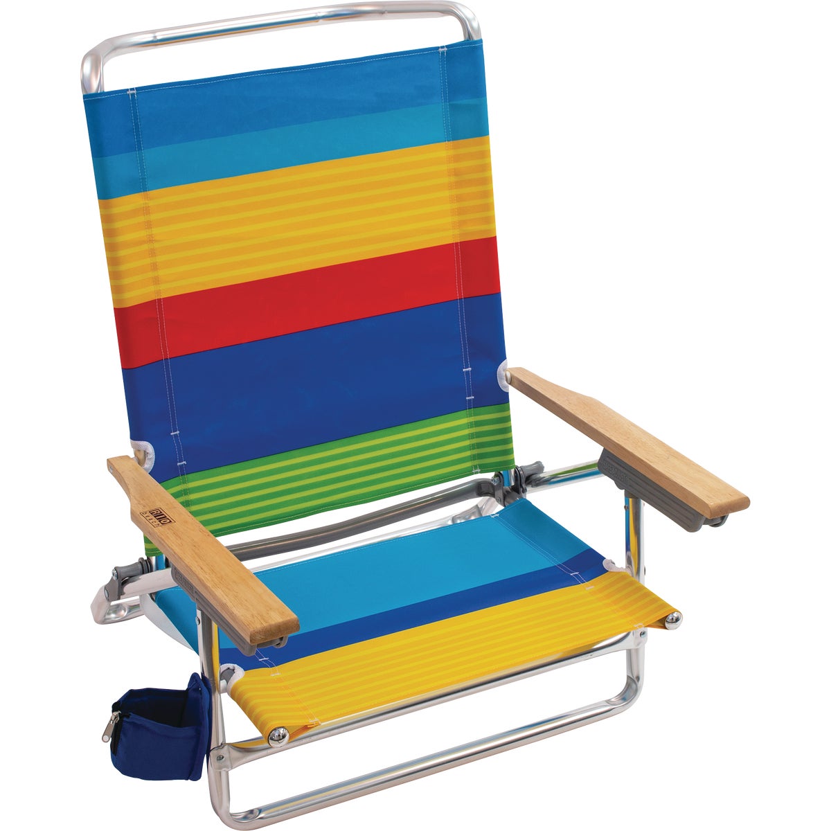 Rio Brands 5-Position Aluminum Lay Flat Beach Chair