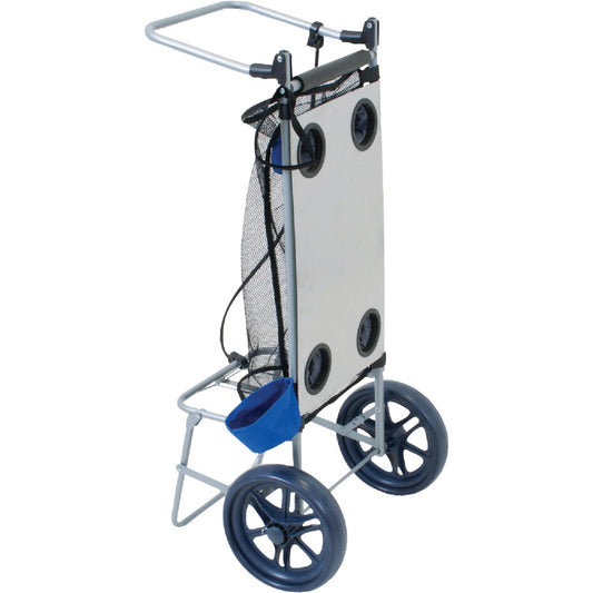 RIO Wonder Silver 21 In. W x 41 In. L. Folding Rectangle Beach Cart/Table