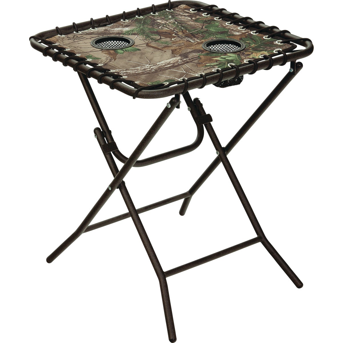 Outdoor Expressions Real Tree 18 In. Square Steel Folding Side Table