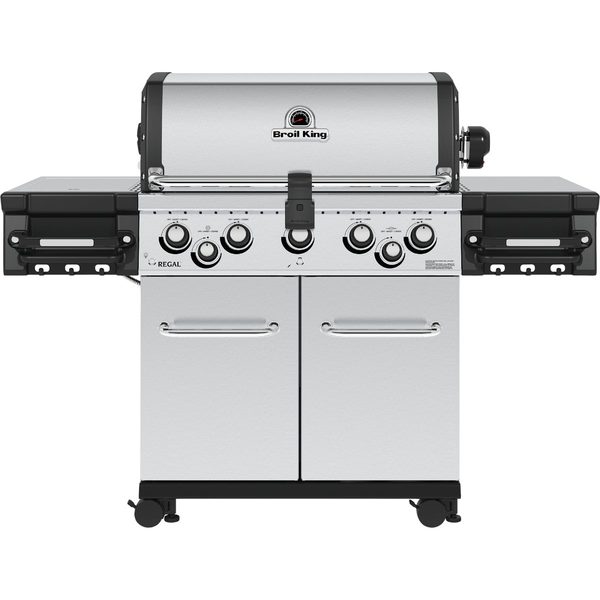 Broil King Regal S590 5-Burner Stainless Steel 55,000-BTU LP Gas Grill with 10,000-BTU Side -Burner