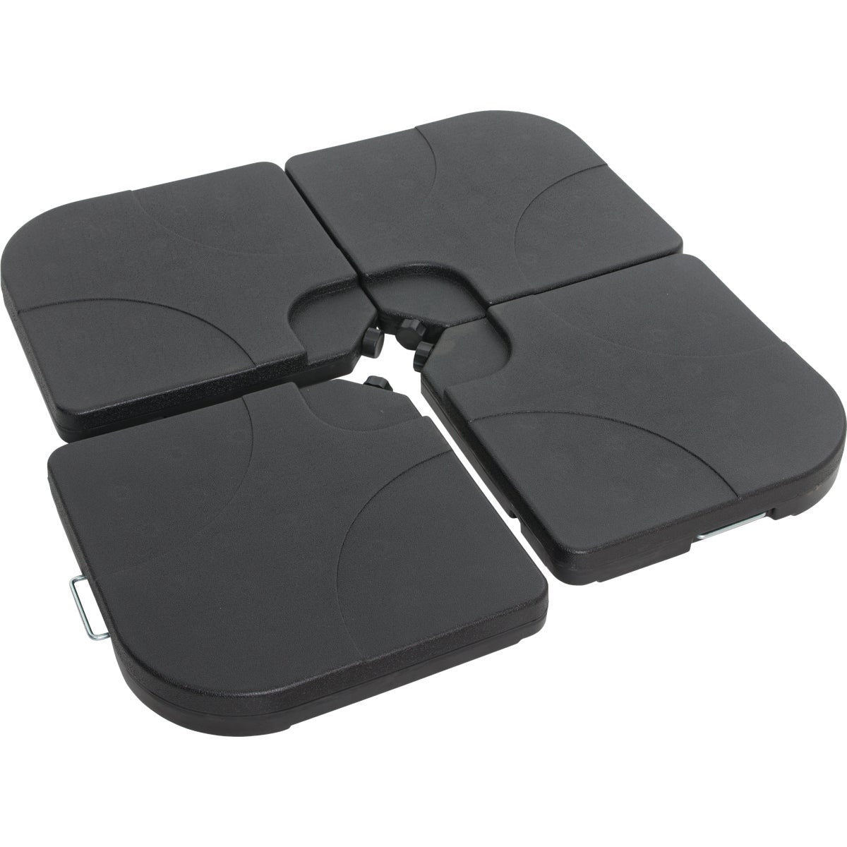 Outdoor Expressions 40 In. Square Black Plastic Umbrella Base (4-Piece)