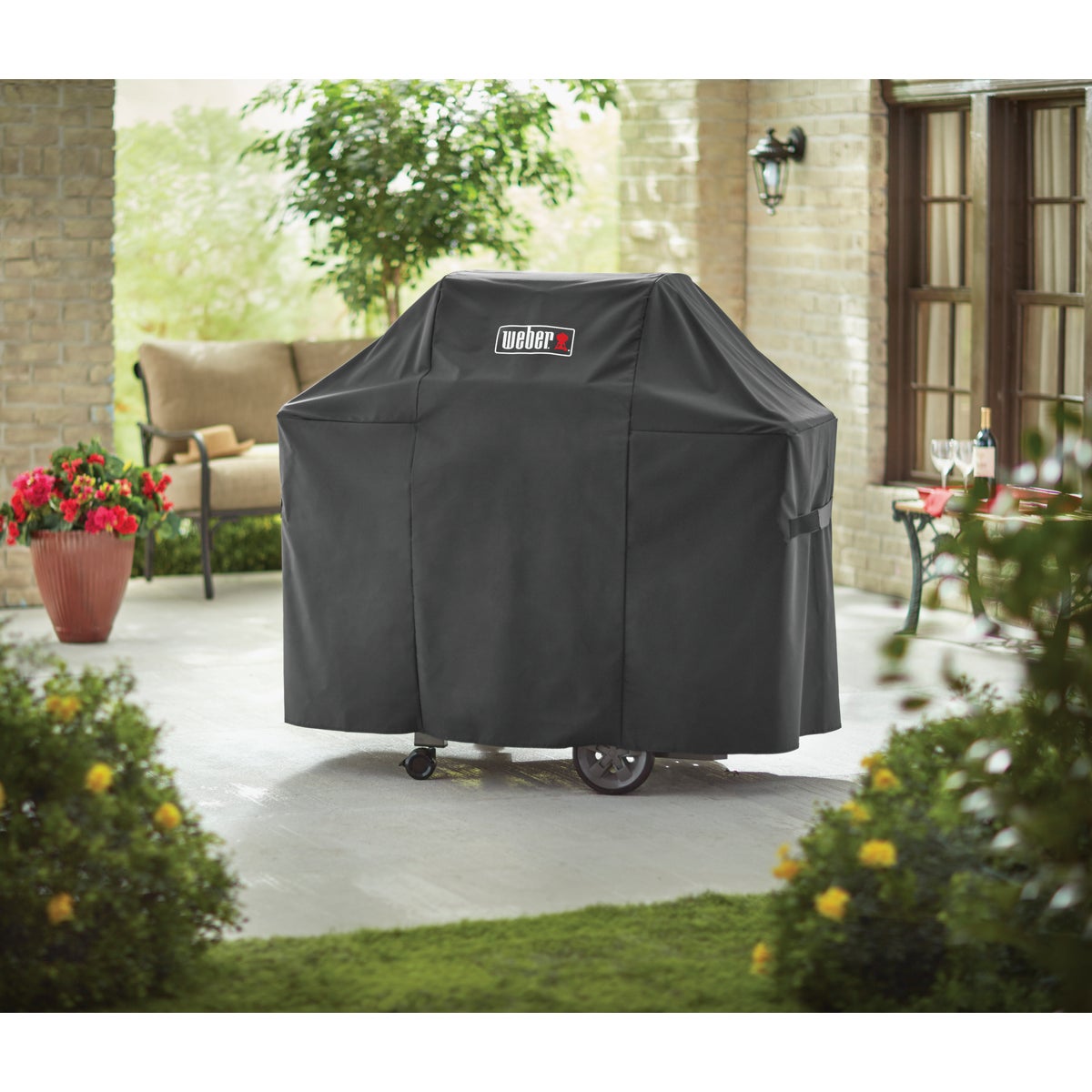 Weber Genesis II 52 In. 2-Burner Black Polyester Grill Cover