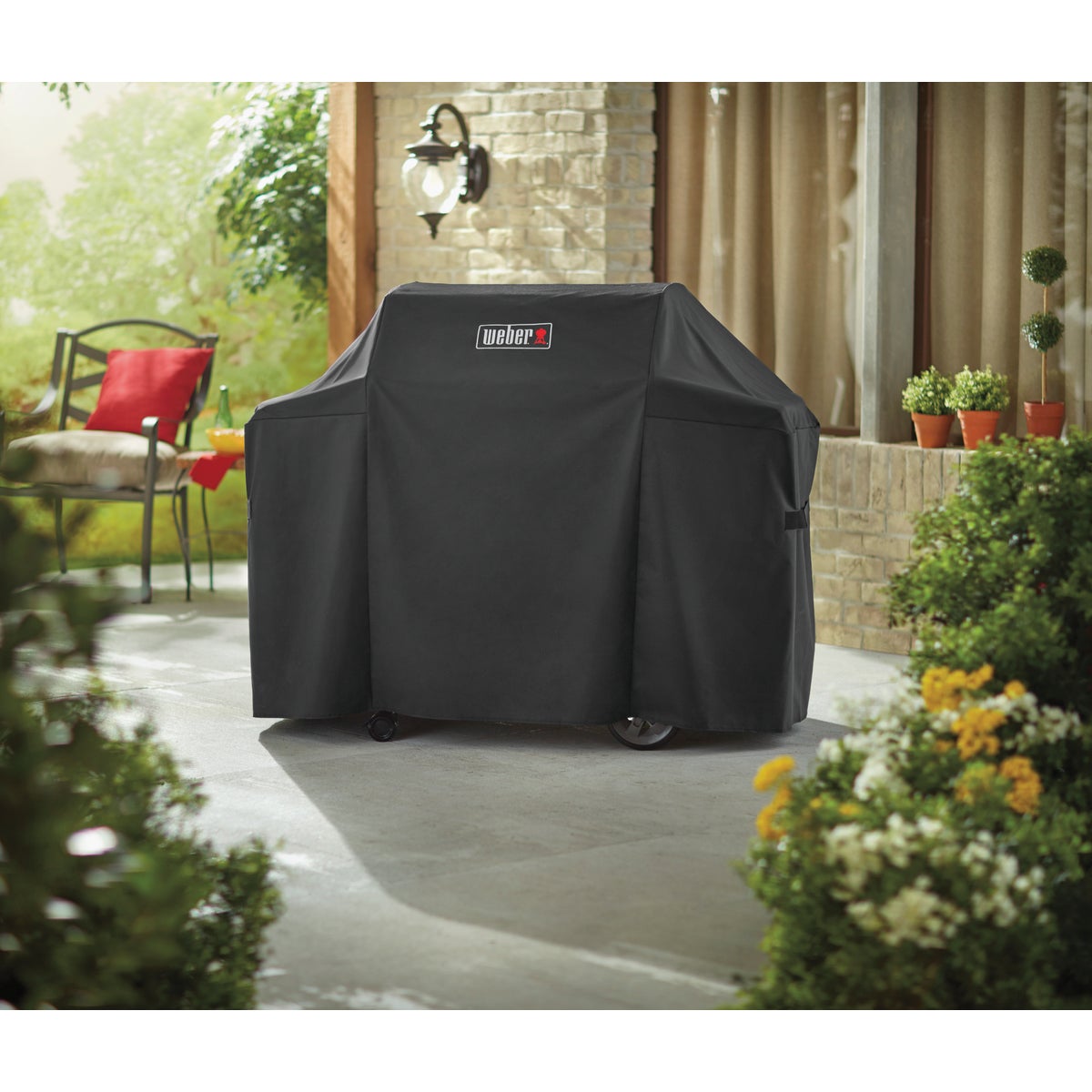 Weber Genesis II 58 In. 3-Burner Black Polyester Grill Cover