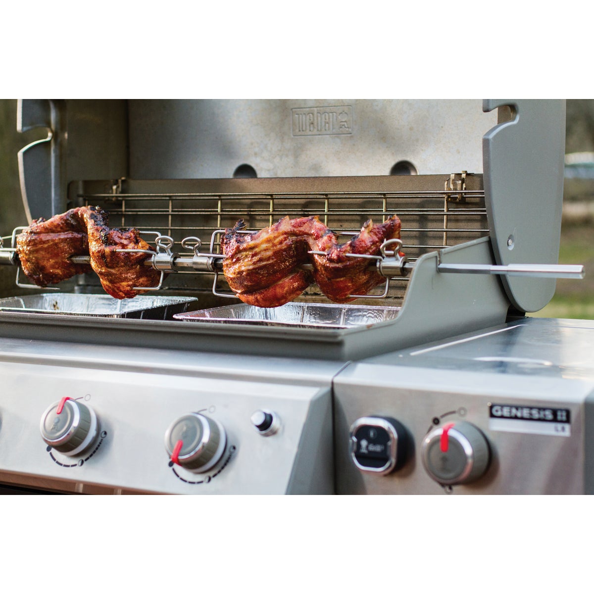 Weber Genesis II 4 & 6 Burner 53 In. Stainless Steel Gas Grill Rotisserie