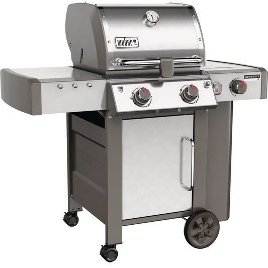 Weber Genesis II LX S-240 2-Burner Stainless Steel 29,000-BTU LP Gas Grill with 12,000-BTU Side -Burner