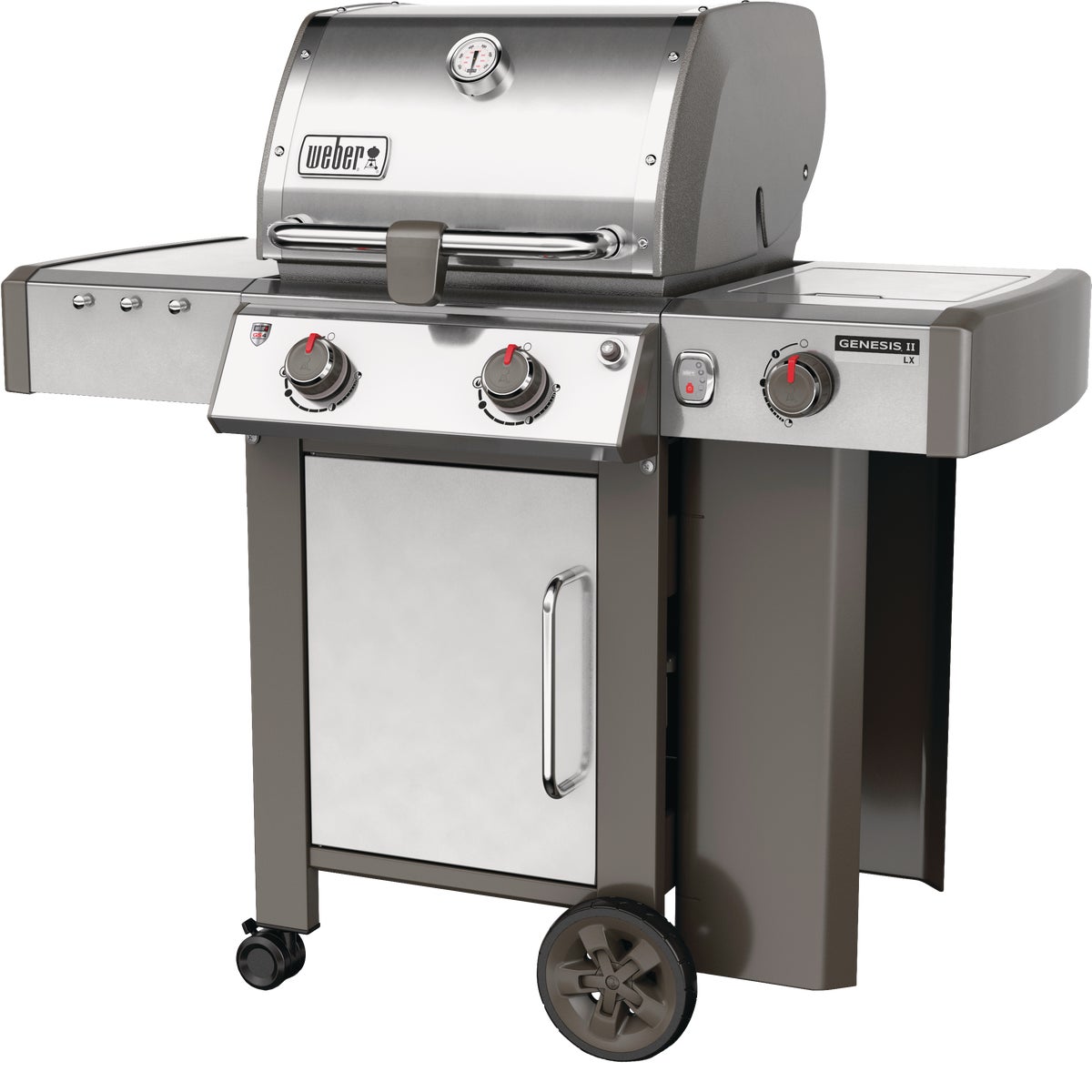 Weber Genesis II LX S-240 2-Burner Stainless Steel 29,000-BTU LP Gas Grill with 12,000-BTU Side -Burner