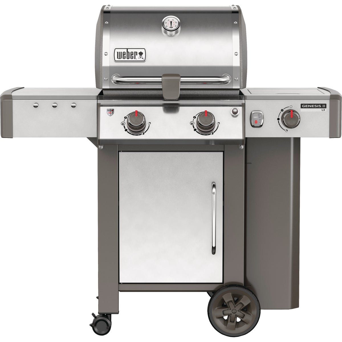 Weber Genesis II LX S-240 2-Burner Stainless Steel 29,000-BTU LP Gas Grill with 12,000-BTU Side -Burner