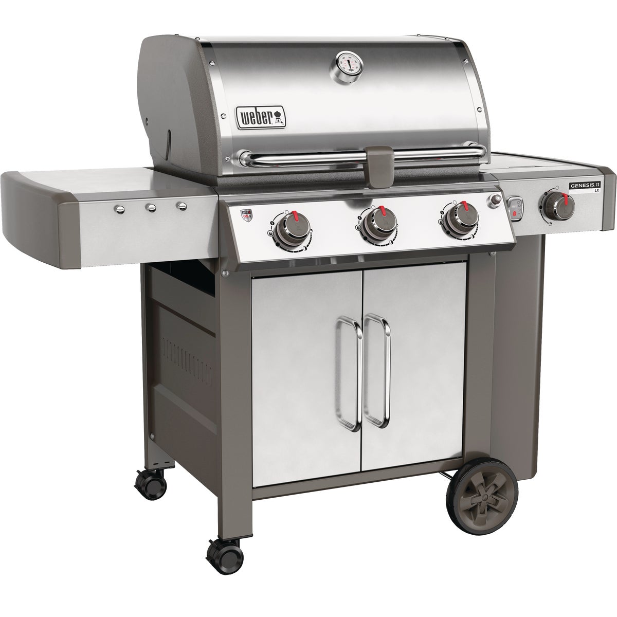 Weber Genesis II LX S-340 3-Burner Stainless Steel 43,500-BTU LP Gas Grill with 12,000-BTU Side -Burner