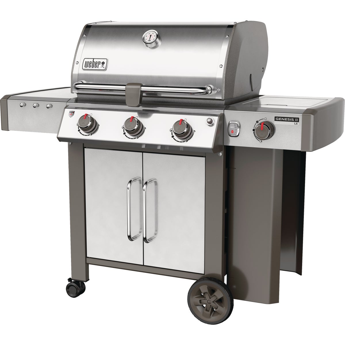 Weber Genesis II LX S-340 3-Burner Stainless Steel 43,500-BTU LP Gas Grill with 12,000-BTU Side -Burner