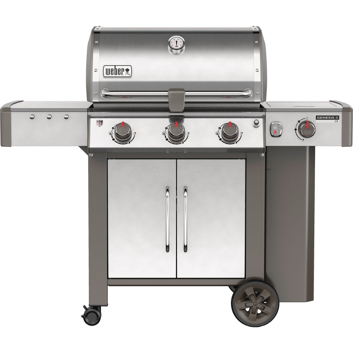 Weber Genesis II LX S-340 3-Burner Stainless Steel 43,500-BTU LP Gas Grill with 12,000-BTU Side -Burner