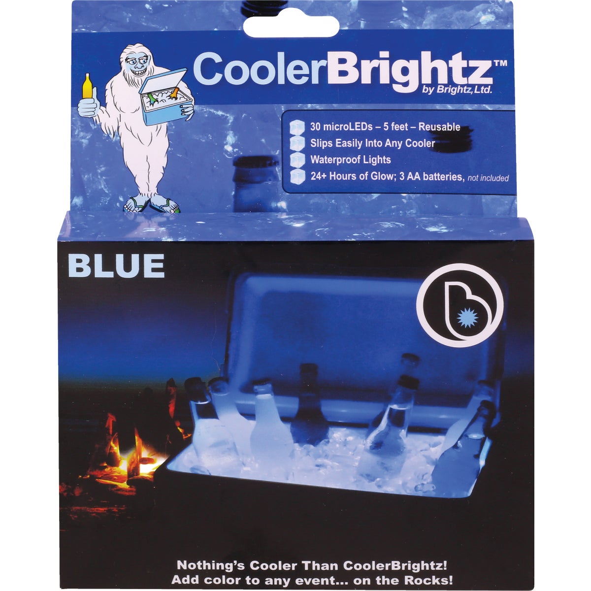 Cooler Brightz Blue MicroLED 30-Bulb 5Ft. Cooler Light Set