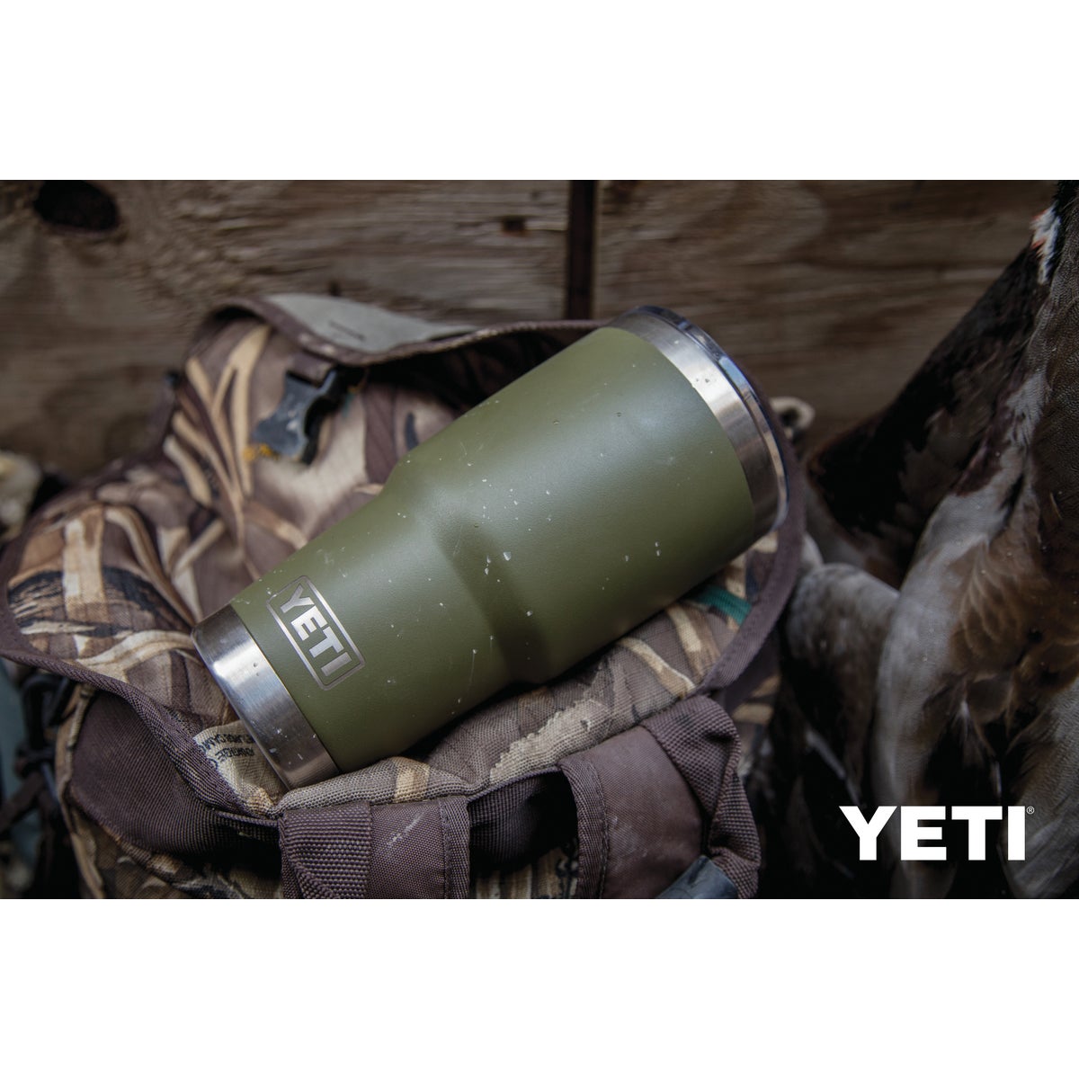 Yeti Rambler 30 Oz. Olive Green Stainless Steel Insulated Tumbler