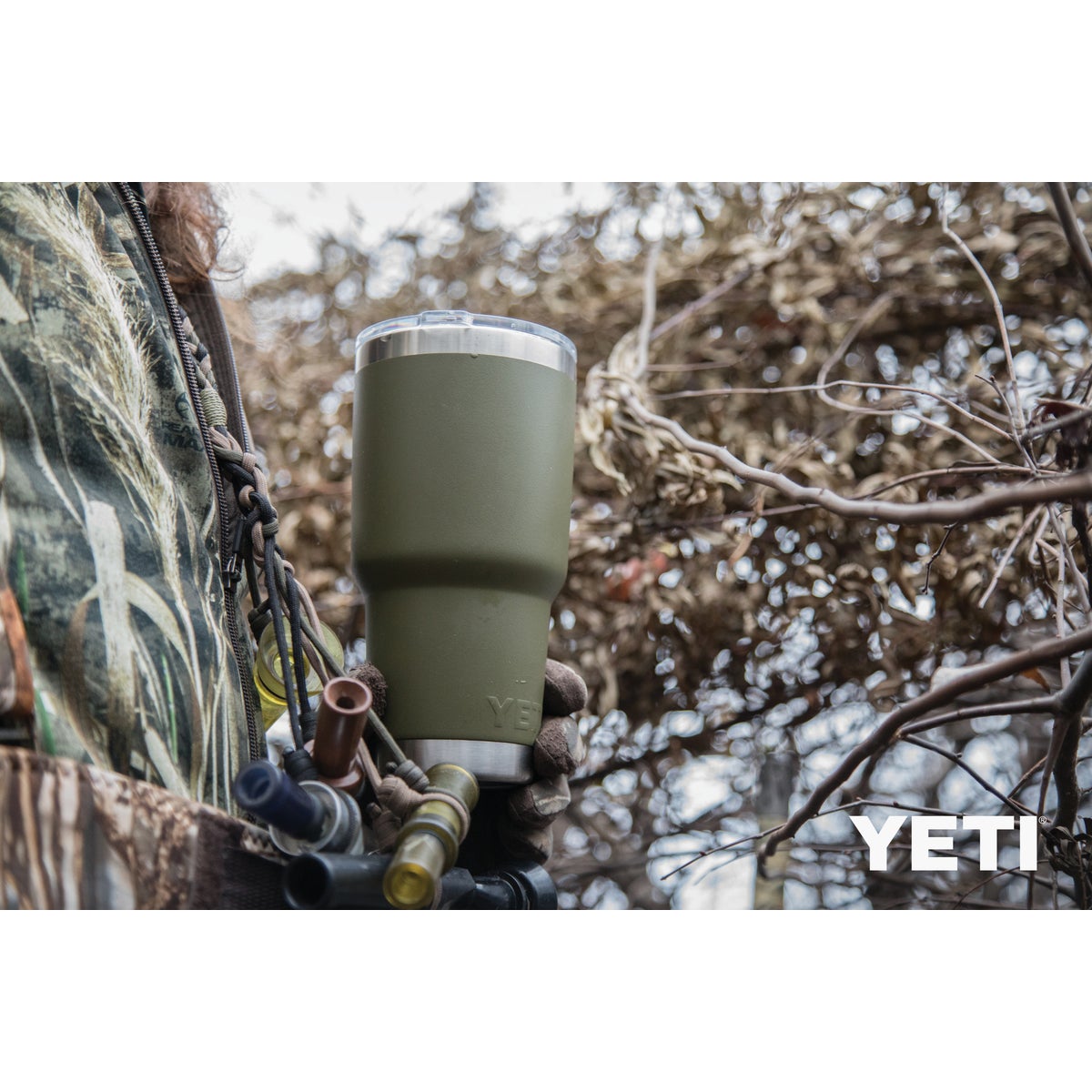 Yeti Rambler 30 Oz. Olive Green Stainless Steel Insulated Tumbler