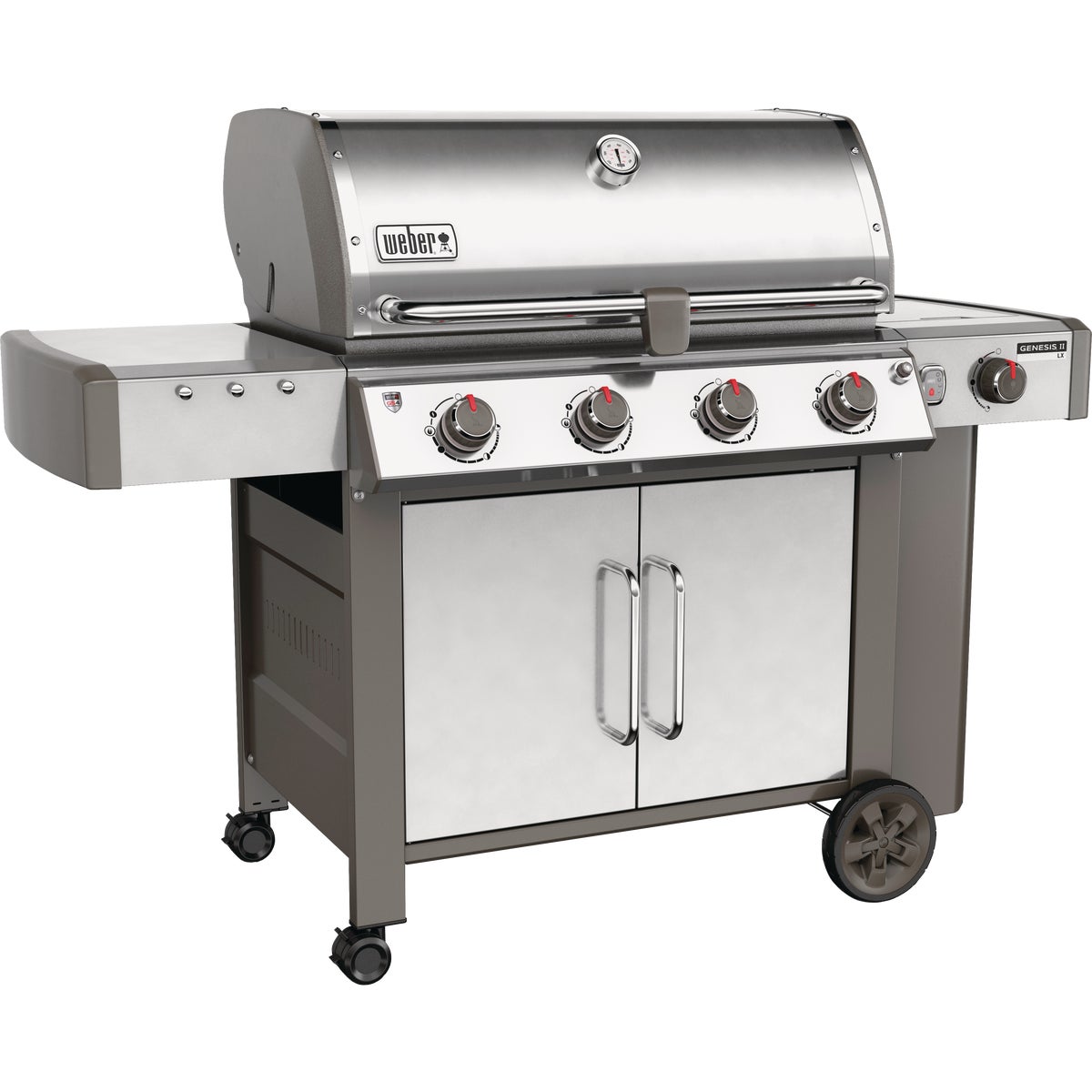 Weber Genesis II LX S-440 4-Burner Stainless Steel 52,000-BTU LP Gas Grill with 12,000-BTU Side -Burner