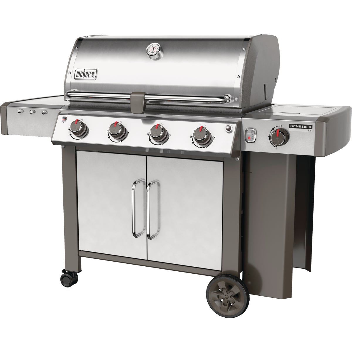 Weber Genesis II LX S-440 4-Burner Stainless Steel 52,000-BTU LP Gas Grill with 12,000-BTU Side -Burner