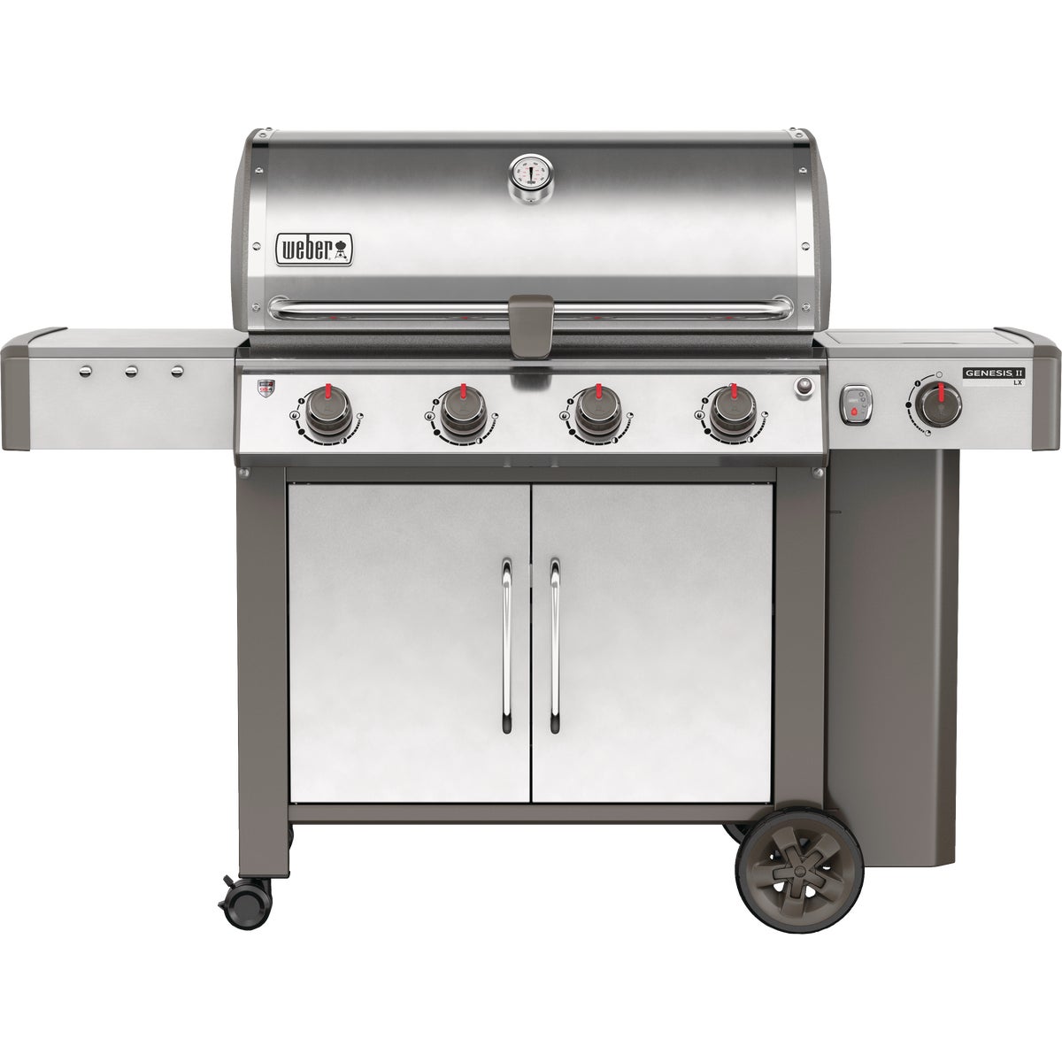 Weber Genesis II LX S-440 4-Burner Stainless Steel 52,000-BTU LP Gas Grill with 12,000-BTU Side -Burner