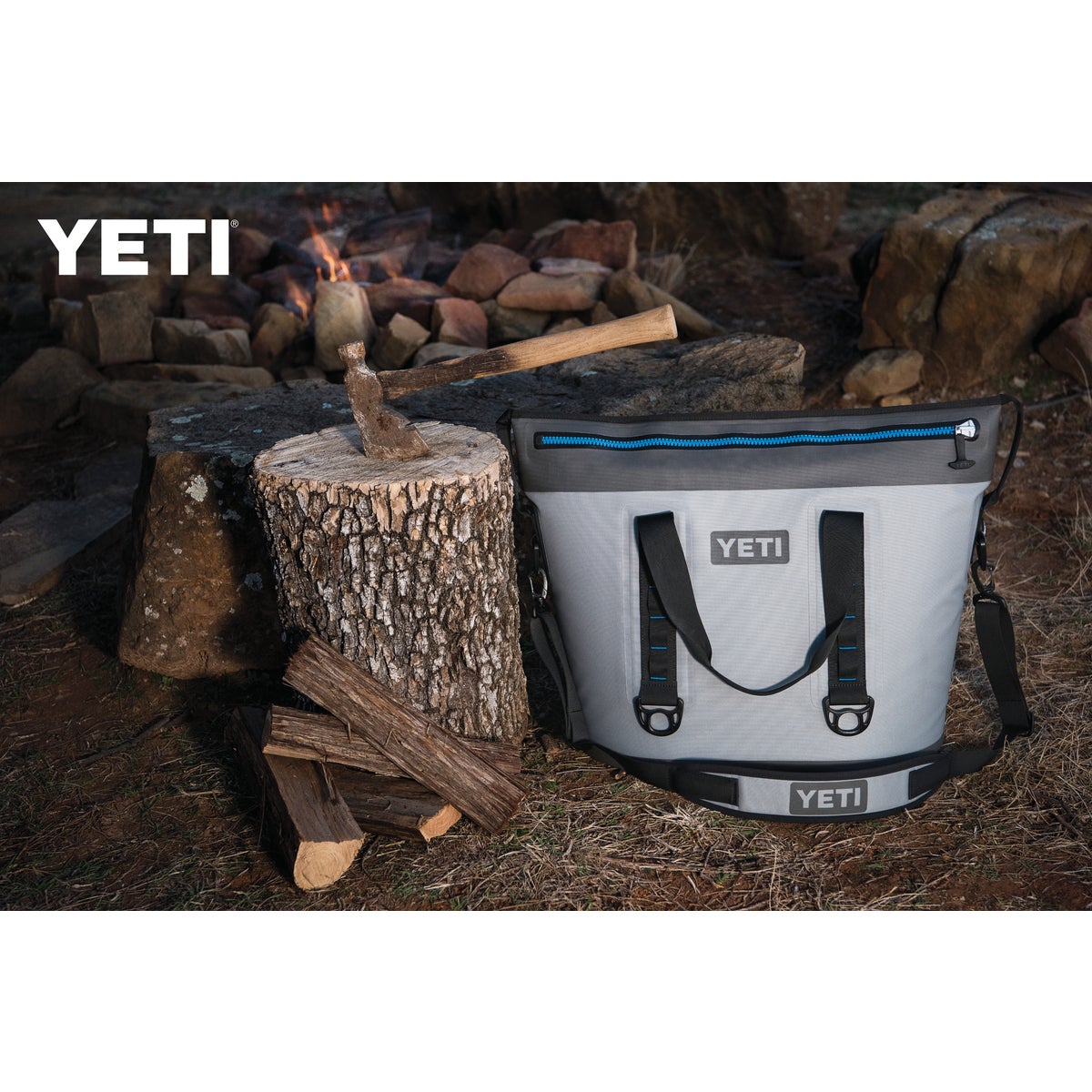 Yeti Hopper Two 40 Gray Soft-Side Cooler (34-Can)