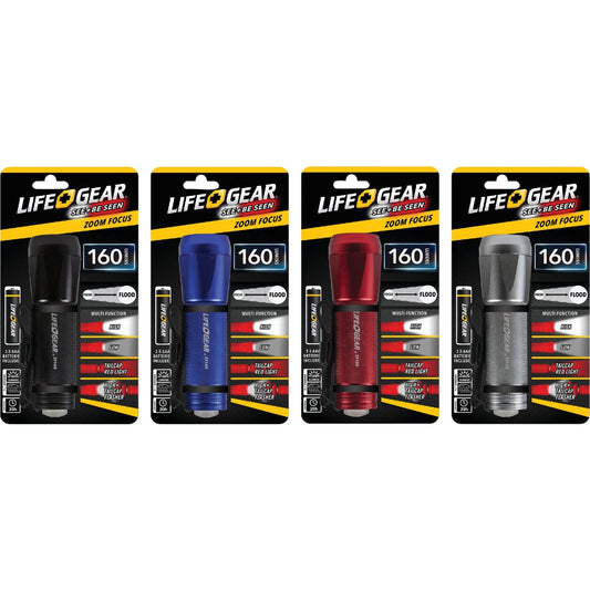 Life Gear Zoom Focus LED Flashlight