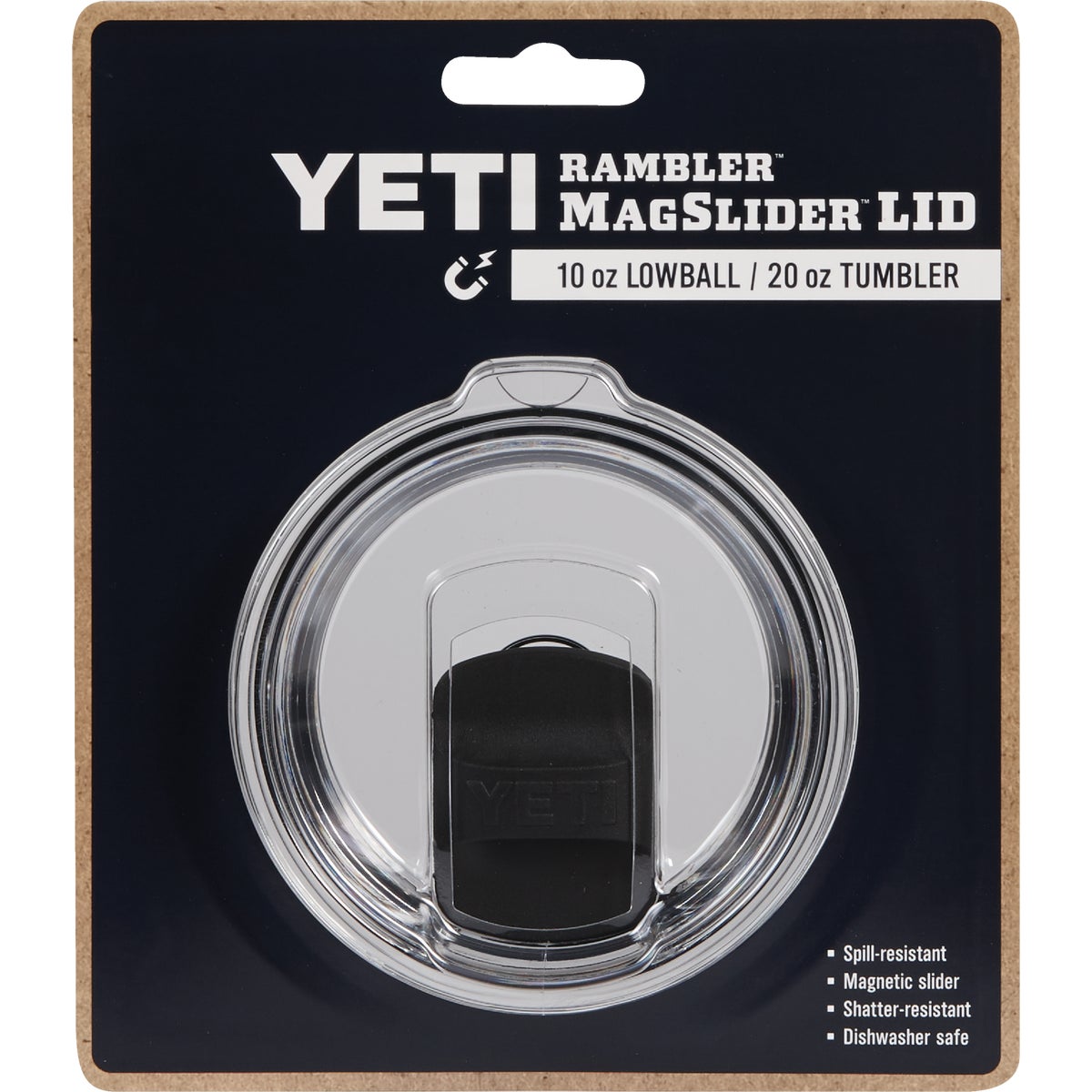 Yeti Rambler MagSlider 10 To 20 Oz. Clear Plastic Tumbler Lid